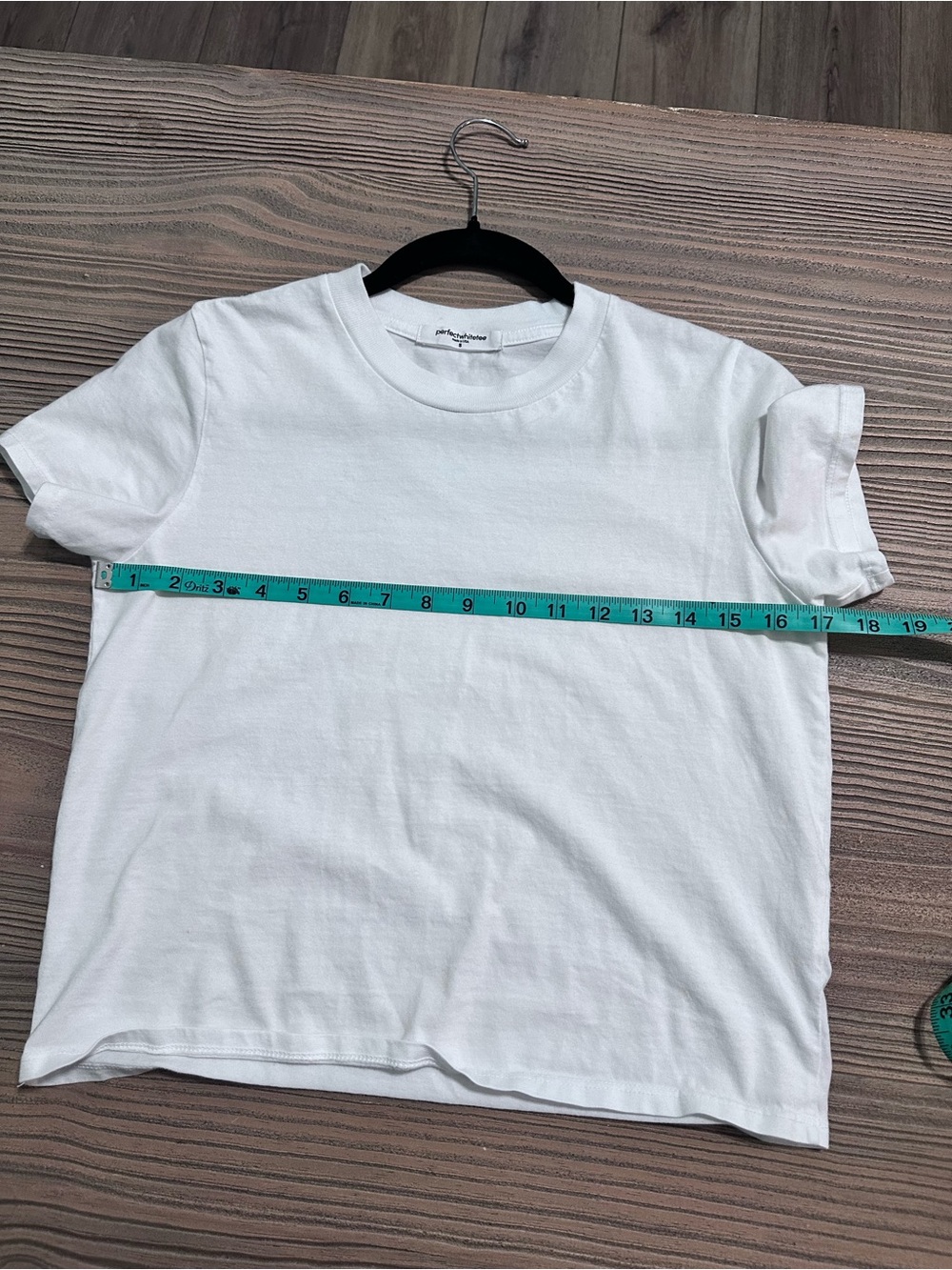 Perfectwhitetee White Supima Cotton Crop Tee Size Small - Picture 3 of 6